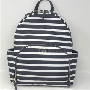NWT Kate spade black multi backpack